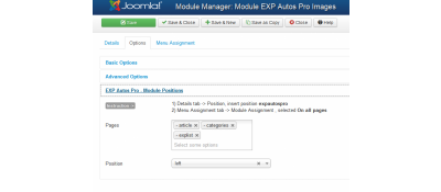 Joomla 
EXP Module Positions Joomla разработка