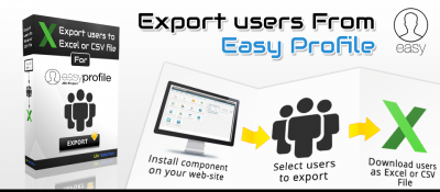 Joomla 
Export users from Easy Profile to Excel or csv file Joomla разработка