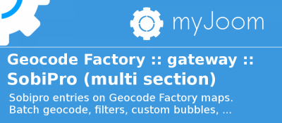 Joomla 
Geocode Factory 5 gateway for Sobipro Joomla разработка