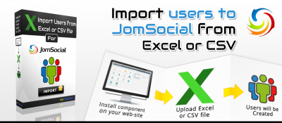 Joomla 
Import users to JomSocial from Excel or CSV file Joomla разработка