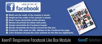 Joomla 
KeenIT Responsive Facebook Like Box Joomla разработка