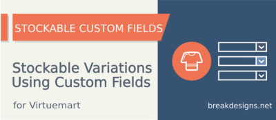 Joomla 
Stockable Custom Fields for Virtuemart Joomla разработка