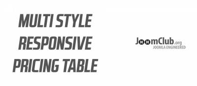 Joomla 
Multi Style Responsive Pricing Table Joomla разработка
