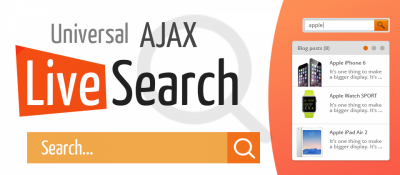  Joomla 
Universal AJAX Live Search Joomla разработка
