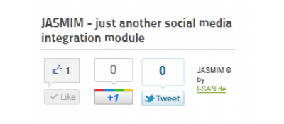 Joomla 
JASMIM - just another social media integration Joomla разработка