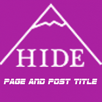 Доработка модуля Hide Page And Post Title